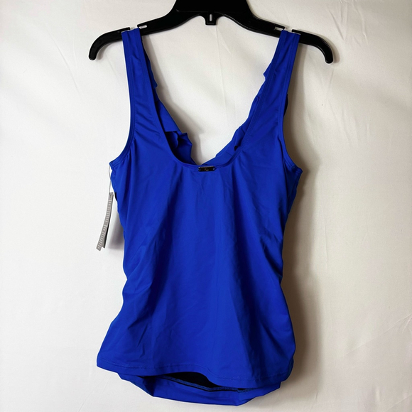 Women's Lauren Ralph Lauren Swim Top Size 4 Blue - Picture 4 of 5